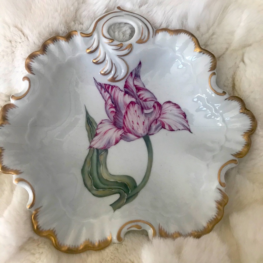 Anna Weatherly hand-painted porcelain dish
